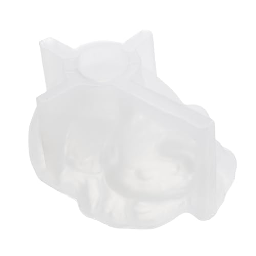 HAPINARY Silikon Blumentopfform mit Schlafender Katzenfigur Hitzebeständig für Beton- Harz Zementguss Vielseitige DIY Pflanzer Kerzenhalter-form Einfache Entformung Transparente Weiße von HAPINARY