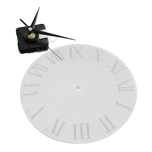 HAPINARY Silikon Uhrenform mit Mechanismus Diy Römische Ziffern Wanduhr Gießform für Epoxidharz Heimdekoration und Kinderzimmergestaltung Silikonform mit Zubehör von HAPINARY