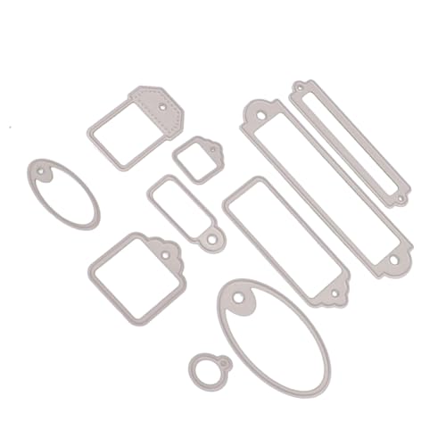 HAPINARY Stanzformen Scrapbook scheckheft scrapbbok DIY Schneidschablone scrabook Scrap Book Albumdekoration Stanzteile zum Selbermachen Silver von HAPINARY