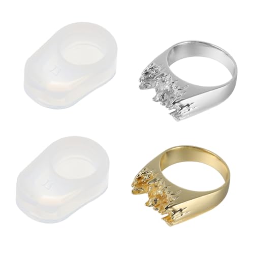 HAPINARY Teiliges Silikonformen für DIY ringe Wiederverwendbar Langlebig Silberne und Goldene Designs Kreative Gießformen für Individuellen Ringschmuck HAPINARY Teiliges Silikonformen für DIY ringe Wiederverwendbar Langlebig Silberne und Goldene Designs Kreative Gießformen für Individuellen Ringschmuck von HAPINARY