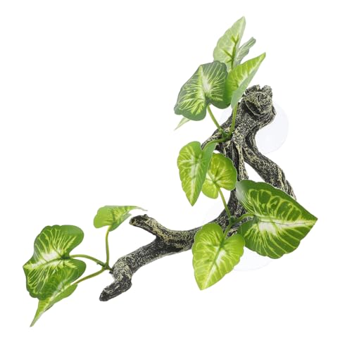 HAPINARY Terrarium Künstliche Pflanze Resin Reptilienzweig Habitat Simulation Langlebig Vielseitig Einsetzbar HAPINARY Terrarium Künstliche Pflanze Resin Reptilienzweig Habitat Simulation Langlebig Vielseitig Einsetzbar von HAPINARY