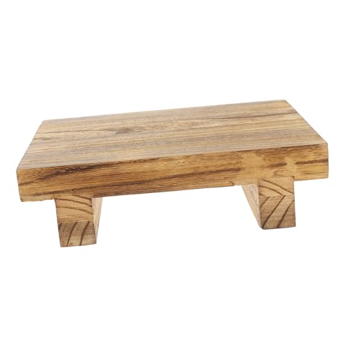 HAPINARY Tischhalterung Aus Holz Desktop Möbel Schreibtisch-Organizer-Caddy Spielzeugaufbewahrung Stapelbare Hocker Weißer Fußhocker Schreibtisch Mit Regalgestell Light Brown Hölzern von HAPINARY