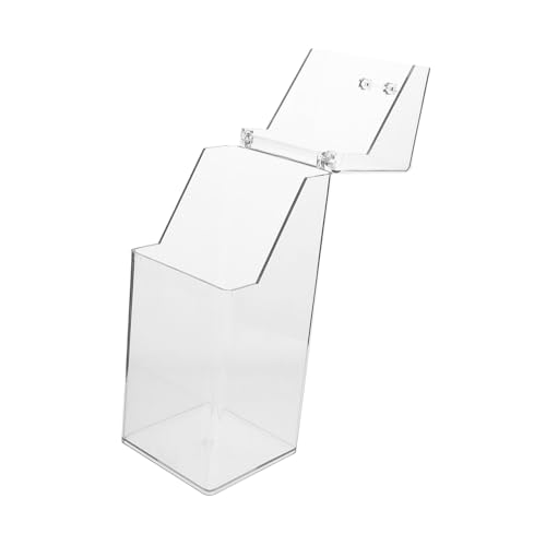 HAPINARY Transparente Masken Aufbewahrungsbox mit Deckel Kompakter Desktop Organizer für Einwegmasken Vielseitiger Home Organizer für Saubere Sichtbare Lagerung im Büro Auto und Haushalt von HAPINARY