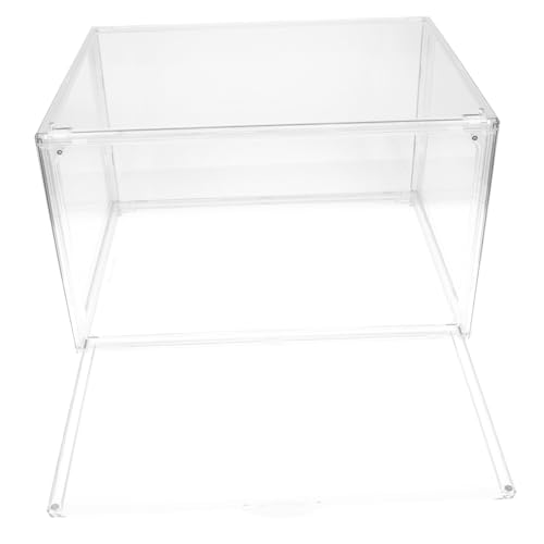 HAPINARY Transparente stapelbare Aufbewahrungsbox für Bücher Großes Fassungsvermögen Flexibles Baukastensystem Praktischer Organizer für Zuhause Büro Schlafzimmer Staubdicht und von HAPINARY