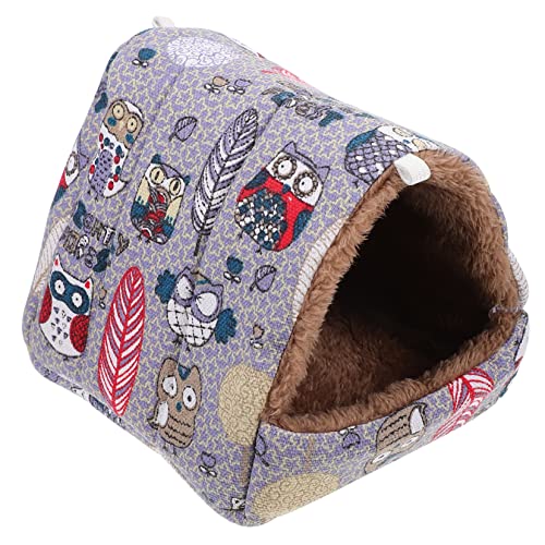 HAPINARY Warm Schlafnest für Kleine Haustiere Kuscheliges Schlafsofa für Hamster Chinchilla Frettchen und Kaninchen Isolierendes Haustierbett für Kalte Wintertage von HAPINARY