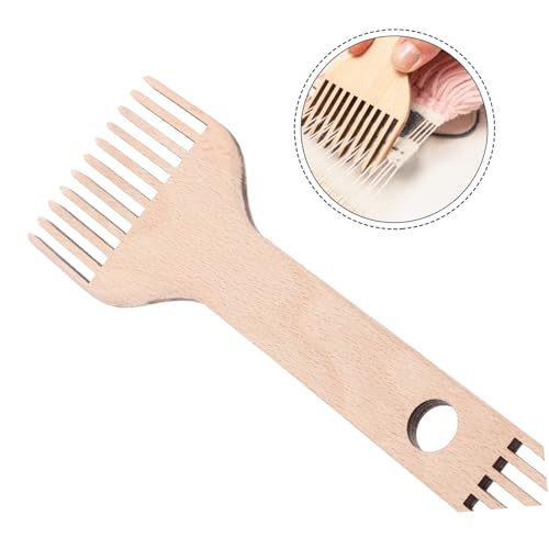 HAPINARY Webstuhl Zubehör Handwebstuhl Kamm aus Glattem Holz Beidseitig Verwendbar Schonend für Hände Kompatibel mit Verschiedenen Tapisserie Webrahmen für Anfänger und Erfahrene Nutzer HAPINARY Webstuhl Zubehör Handwebstuhl Kamm aus Glattem Holz Beidseitig Verwendbar Schonend für Hände Kompatibel mit Verschiedenen Tapisserie Webrahmen für Anfänger und Erfahrene Nutzer von HAPINARY