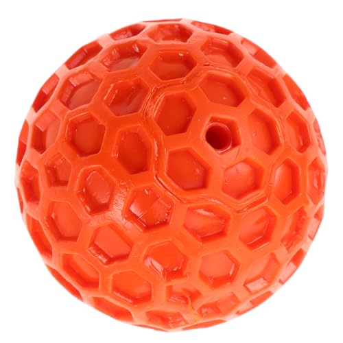 HAPINARY Weicher Strapazierfähiger Hundespielball mit Quietscher Honigwaben Design für Mentale Stimulation aus Robustem Gummi für Welpen und Kleine Rassen Geeignet für Innen und von HAPINARY