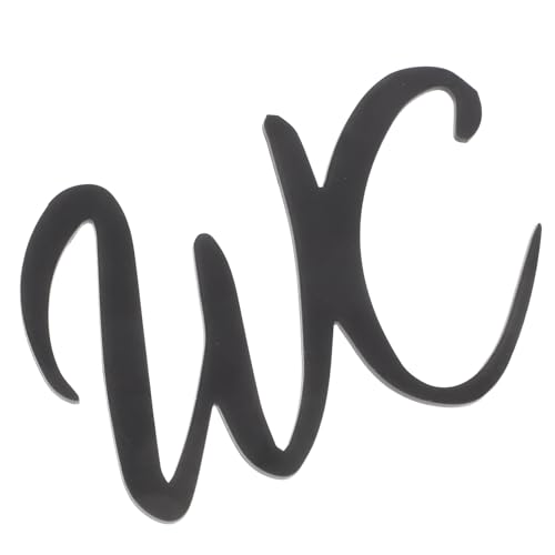 HAPINARY Witziges Wc Schild für Tür Selbstklebend Badezimmer für Zuhause und Büro Geschlechtsneutrales Design Anpassbar und Vielseitig Montierbar von HAPINARY
