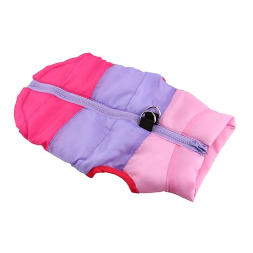 HAPINARY wasserdichte Winterweste für Hunde Warmes Baumwollfutter Atmungsaktiv und Sanft Modische Haustierjacke in Rosy für Spaziergänge und Outdoor Sport im Herbst und Winter von HAPINARY