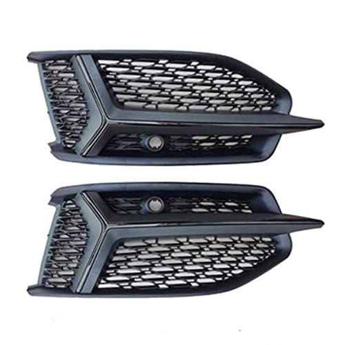 HAPIWIY Für A-UDI A6 C8 Standardstoßstange 2019-2021 Wabenfront Sport Nebelscheinwerfer Abdeckung Nebelscheinwerfer Grill Auto Styling Zubehör Front Kühlergrille (Color : Schwarz) von HAPIWIY