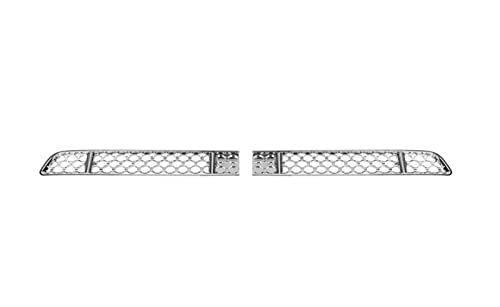 HAPIWIY Für Jeep Für Renegade 2019-2022 Kühlergrill Mesh Dekoration Abdeckung Trim Auto Außenteile Chrom Styling Front Kühlergrille (Color : Chrome) von HAPIWIY