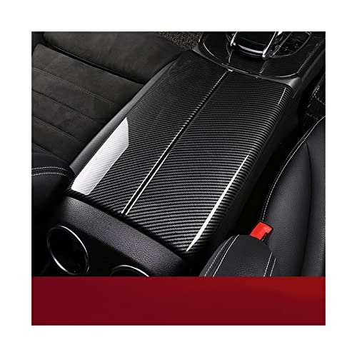 HAPIWIY Nonuinz Für Mercedes Für Benz C Klasse W205 2015-2020 Auto Interior Center Armlehne Box Konsole Box Lagerung Box Trim Abdeckung Armlehnen-Aufbewahrungsbox (Color : GLC C Class W205 Carbon) von HAPIWIY