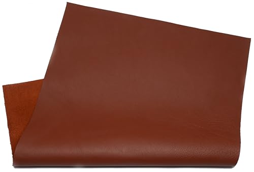 HAPPER STUDIO Leder für DIY, Kunst und Handwerk, 1.3-1.5 mm Stärke. Leder Zuschnitte. Zum Basteln, Hobby oder Reparatur (Braun, A2 42 x 59.4 cm) von HAPPER STUDIO