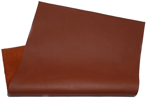 HAPPER STUDIO Leder Zuschnitte für DIY, Basteln, Handwerk und Reparatur. 1,3-1,5 mm Starkes Rindsleder (Braun, A3 29.7 x 42 cm) von HAPPER STUDIO