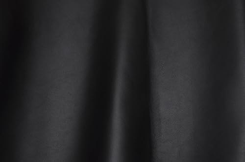 HAPPER STUDIO Leder Zuschnitte für DIY, Basteln, Handwerk und Reparatur. 1,3-1,5 mm Starkes Rindsleder (Schwarz Glossy, A4 21 x 29.7 cm) von HAPPER STUDIO