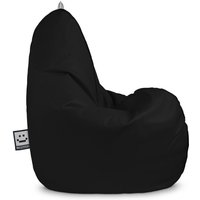 Happers - Sitzsack Birne Relax aus Kunstleder für Outdoor oder Indoor Schwarz Kids Schwarz - Schwarz von HAPPERS