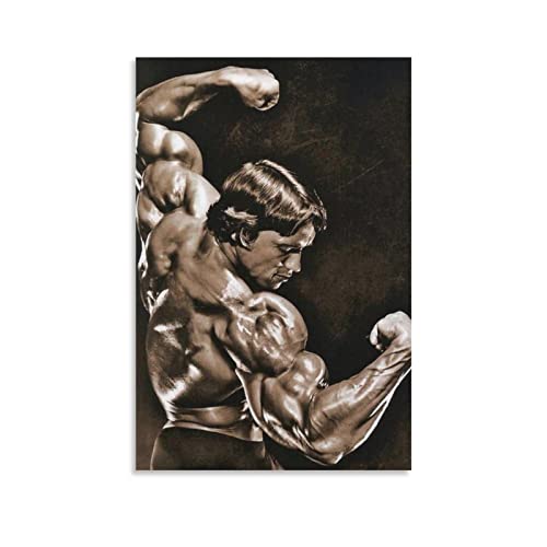 HAPPOW Arnold Schwarzenegger Poster Bodybuilding Age Poster Dekorative Malerei Leinwand Wandkunst Dekor für Zuhause Schlafzimmer Dekor Poster 30 x 45 cm von HAPPOW