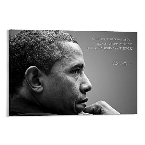 Barack Obama Poster, dekoratives Gemälde, Leinwand, Wandposter und Kunstdruck, modernes Familienschlafzimmer-Dekor, Poster, 30 x 45 cm von HAPPOW