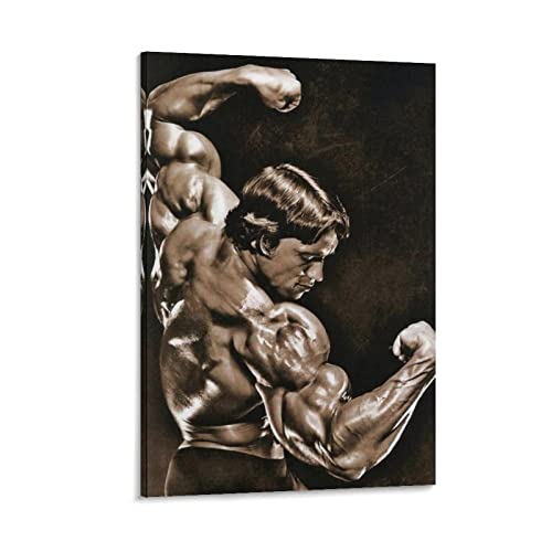 HAPPOW Arnold Schwarzenegger Poster Bodybuilding Age Poster Dekorative Malerei Leinwand Wandkunst Dekor für Zuhause Schlafzimmer Dekor Poster 50 x 75 cm von HAPPOW