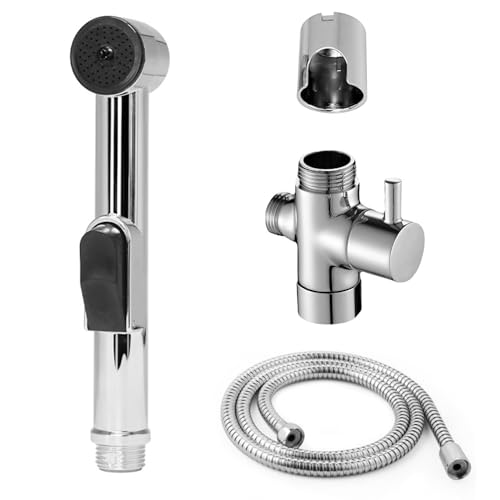 HAPPOW Bidet Handbrause Set, Handbrause für Waschbecken, Duschbrause mit Schlauch und Halterung und Umschaltventil Dusche, für Waschbecken, Toiletten und Balkon Waschbecken von HAPPOW