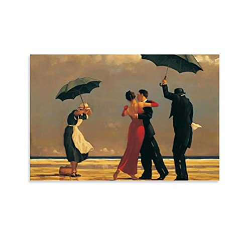 Jack Vettriano Singing Butler Poster, dekoratives Gemälde, Leinwand, Wandposter und Kunstdruck, modernes Familienschlafzimmer-Dekor, Poster, 30 x 45 cm von HAPPOW