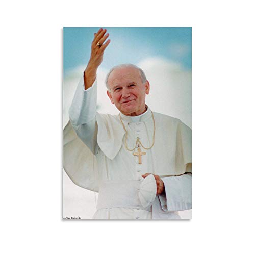 Papst Johannes Paul Poster, dekoratives Gemälde, Leinwand, Wandposter und Kunstdruck, modernes Familienschlafzimmer-Dekor, Poster, 30 x 45 cm von HAPPOW