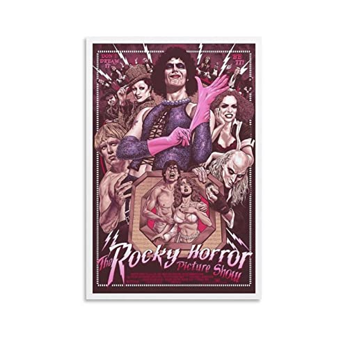 The Rocky Horror Picture Show Filmposter Poster Dekorative Gemälde Leinwand Wandkunst Dekor für Zuhause Schlafzimmer Dekor Poster 40 x 60 cm von HAPPOW