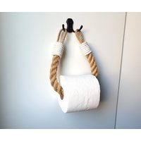 Toilettenpapierhalter - Jute Rack Von Bade- Oder Küchentüchern Badezimmer Dekor Und Zubehör -Schwarz, Silber, Weiß, Bronze, Mattsilber Haken von HAPPPYBOAT