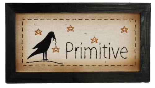HAPPY DEALS ~ Primitive Holzkrähe Sampler Wanddekoration, 27,9 x 15,2 cm von HAPPY DEALS ~