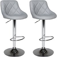 2er Set Barhockern grau jasper von HAPPY GARDEN