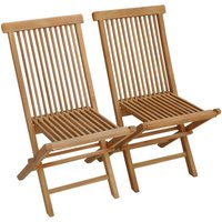 2er Set Gartenstühle aus Teakholz lombok von HAPPY GARDEN