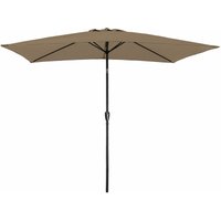 Happy Garden - Gerader Sonnenschirm hapuna rechteckig 2x3m taupe - Braun von HAPPY GARDEN