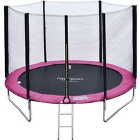 Premium Pack Trampolin 245cm wendbar rosa / grau CANBERRA + Netz, Leiter, Plane und Ankerset Premium Pack Trampolin 245cm wendbar rosa / grau CANBERRA + Netz, Leiter, Plane und Ankerset von HAPPY GARDEN