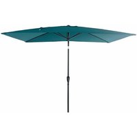 Sonnenschirm gerade HAPUNA rechteckig 2x3m blau - Blau von HAPPY GARDEN