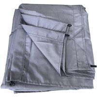 Tuch für freistehende Pergola 3 × 3m cassis grau von HAPPY GARDEN