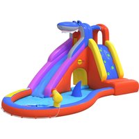 Happy Hop - Wasserrutsche Aufblasbar mit Planschbecken 450x320x240cm pvc von HAPPY HOP