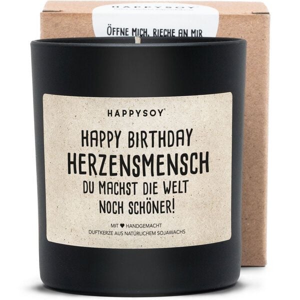 HAPPYSOY Happy Birthday HERZENSMENSCH Du machst die Welt noch schöner! von HAPPYSOY