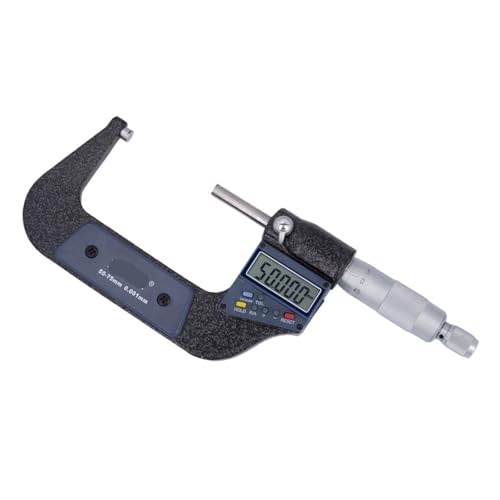 0-100 mm Digitales Mikrometer Elektronisches Mikrometer für Außendurchmesser 0,001 mm Multifunktions-LCD-Messwerkzeug (50-75 mm) von HAPRSLIKG