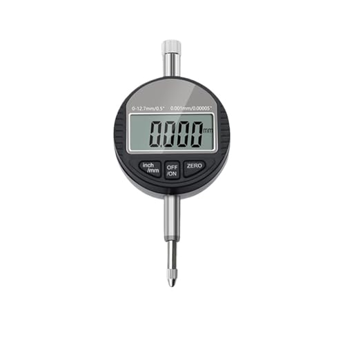 0–12,7 mm Digitalanzeige-Mikrometer, elektronischer Mikrometer, Stundenanzeige, Präzisions-Komparator, Uhr-Messwerkzeug(Digital 0.001mm) von HAPRSLIKG