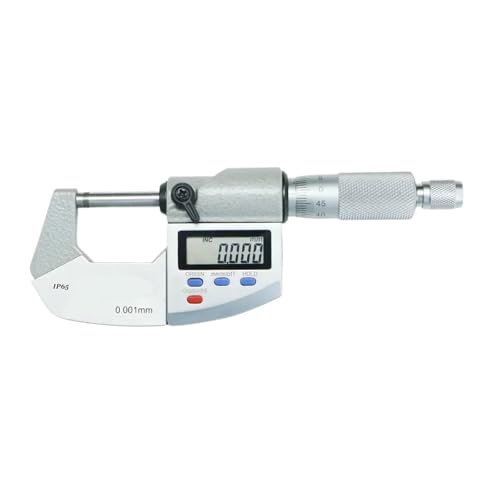 Mikrometer 0-25 mm, 25-50 mm, 50-75 mm, 75-100 mm mit Digitalanzeige und Mikrometer Außendurchmesser, elektronisches Mikrometer mit Digitalanzeige 0,001 mm (75-100 mm) von HAPRSLIKG