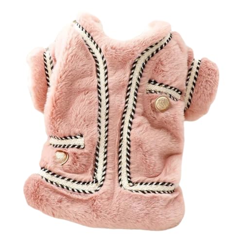 Luxus Herbst Winter Warme Katze Prinzessin Yorkshire Pommeranische Schnauzer Welpe Yorkshire Mops Baumwolljacke,A,L von HAQEPO