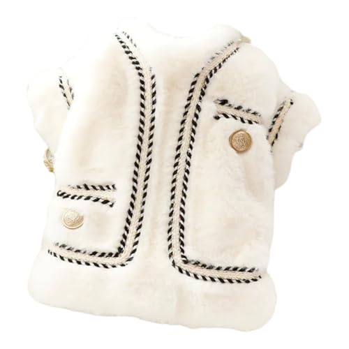 Luxus Herbst Winter Warme Katze Prinzessin Yorkshire Pommeranische Schnauzer Welpe Yorkshire Mops Baumwolljacke,Weiss,L Luxus Herbst Winter Warme Katze Prinzessin Yorkshire Pommeranische Schnauzer Welpe Yorkshire Mops Baumwolljacke,Weiss,L von HAQEPO