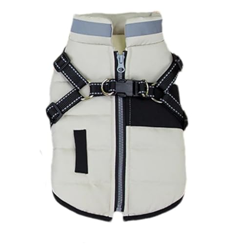 Mit D-Ring Winter Warmer Haustiermantel Im Freien wasserdichte Reflektierende Shiba Inu Bulldog Yorkshire Terrier Mops Jacket,Weiß,Xs Mit D-Ring Winter Warmer Haustiermantel Im Freien wasserdichte Reflektierende Shiba Inu Bulldog Yorkshire Terrier Mops Jacket,Weiß,Xs von HAQEPO
