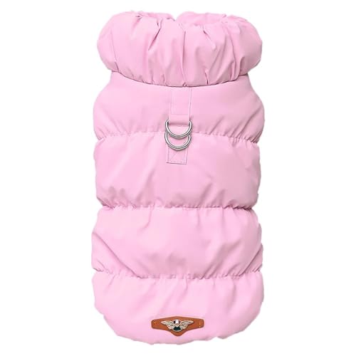 Mit D-Ring Winter Warmes Hundelacktier-Mantel Haustierkleidung Für Shiba Inu Pommerianer Chihuahua French Bulldog Pudel,A,XL von HAQEPO