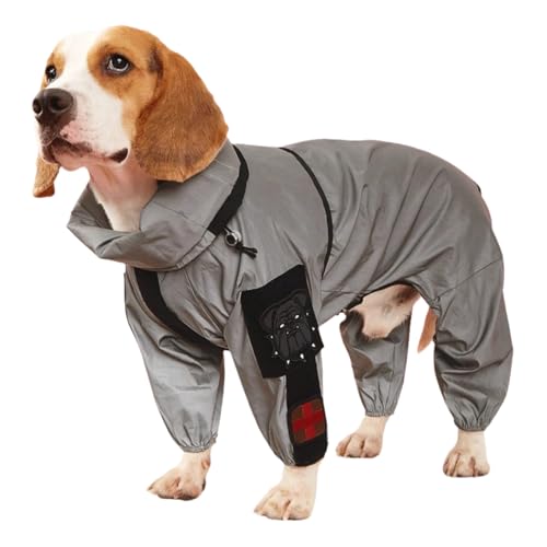 Reflexion Im Freien wasserdichte Große Hundeschicht Haustier Regenmantel Mit Kapuze -Jacke Golden Retriever Labrador Bulldog Hirte Onesies,A,2XL Reflexion Im Freien wasserdichte Große Hundeschicht Haustier Regenmantel Mit Kapuze -Jacke Golden Retriever Labrador Bulldog Hirte Onesies,A,2XL von HAQEPO
