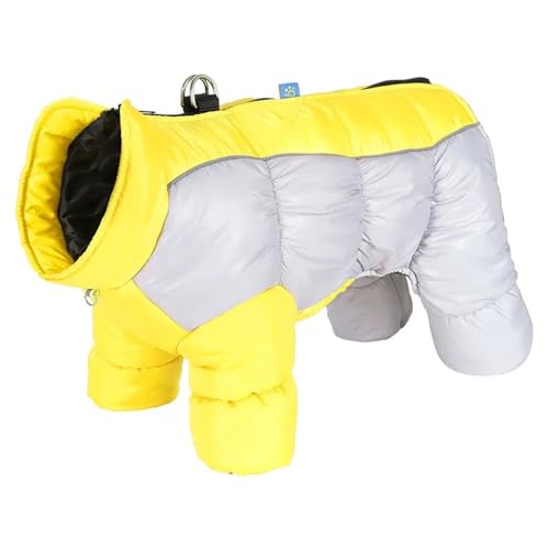 Reflexion Im Freien wasserdichte Labrador Bulldogg Golden Retriever Jumpsuit Winter Haustier Warm Großer Hundehotteswäschejacke,C,2XL Reflexion Im Freien wasserdichte Labrador Bulldogg Golden Retriever Jumpsuit Winter Haustier Warm Großer Hundehotteswäschejacke,C,2XL von HAQEPO
