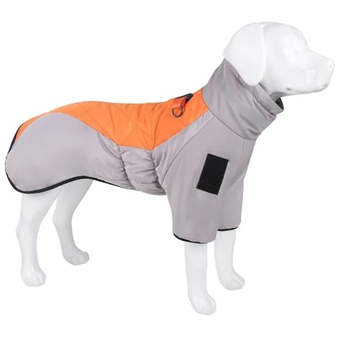 Winddichte wasserdichte Im Freien, Große Arbeitshundjacke Winter Warmes Golden Retriever Labrador Bulldog Shepherd Mantel,Orange,XL Winddichte wasserdichte Im Freien, Große Arbeitshundjacke Winter Warmes Golden Retriever Labrador Bulldog Shepherd Mantel,Orange,XL von HAQEPO