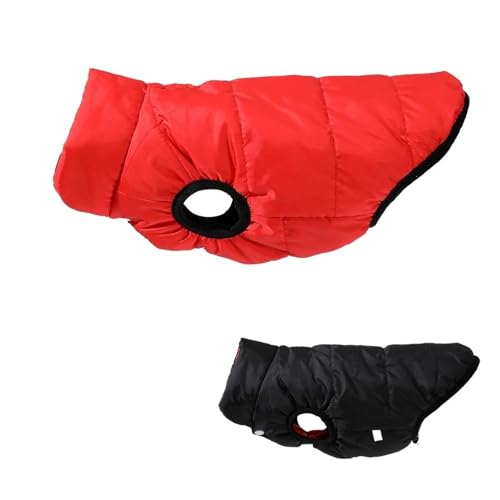 Winddichte wasserdichte Im Freien, Leichte Haustierjacke Winter Warmer Chihuahua Mops Shiba Inu Pudel Mantel Kleidung,Rot,2XL Winddichte wasserdichte Im Freien, Leichte Haustierjacke Winter Warmer Chihuahua Mops Shiba Inu Pudel Mantel Kleidung,Rot,2XL von HAQEPO