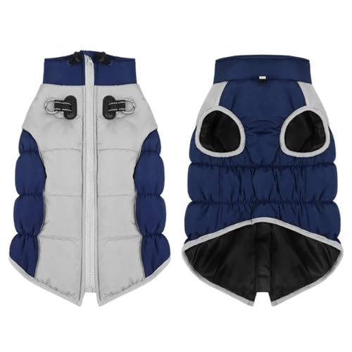 Winddichte wasserdichte Reflektierende Große Hundejacke Mit Geschirr Winter Warmer Bulldog Labrador Schäferhund Windhundmantel,Dunkelblau,3XL Winddichte wasserdichte Reflektierende Große Hundejacke Mit Geschirr Winter Warmer Bulldog Labrador Schäferhund Windhundmantel,Dunkelblau,3XL von HAQEPO