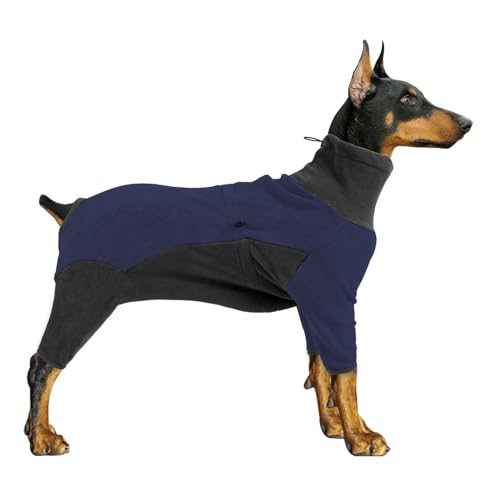 Windschutz Im Freien Labrador Bulldogg Golden Retriever Greyhound Onesie Winter Fleece Warme Haustierjacke,Blau,S Windschutz Im Freien Labrador Bulldogg Golden Retriever Greyhound Onesie Winter Fleece Warme Haustierjacke,Blau,S von HAQEPO